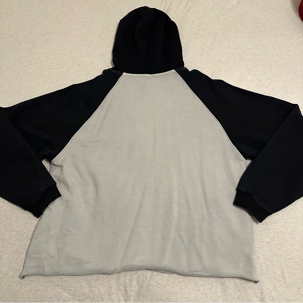 Homme‎ Femme Black and Gray Graphic Hoodie - Picture 7 of 7